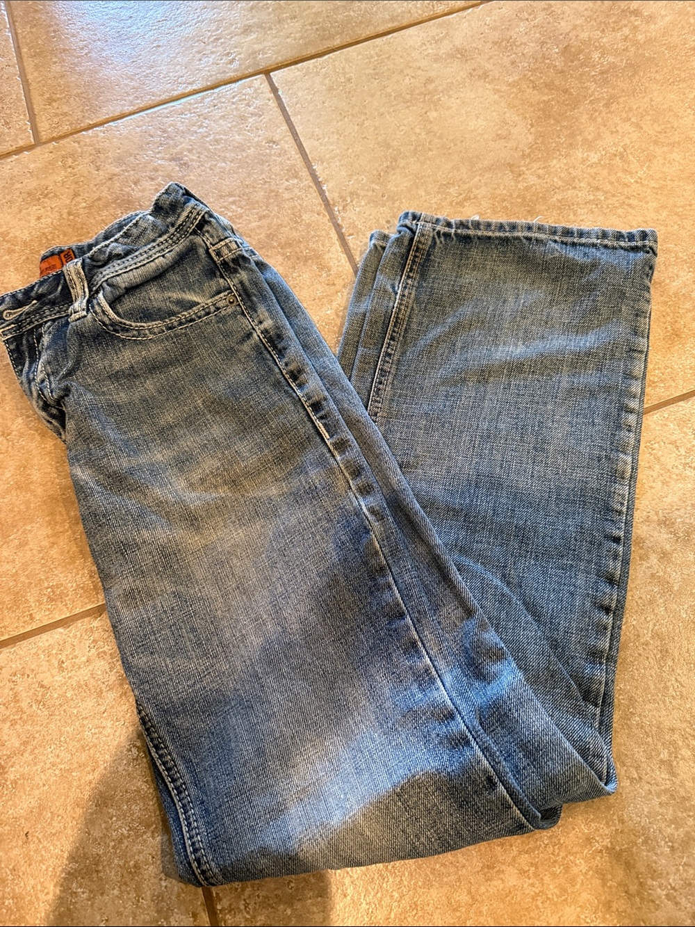 Kids' Blue Denim Jeans - Classic Straight Fit